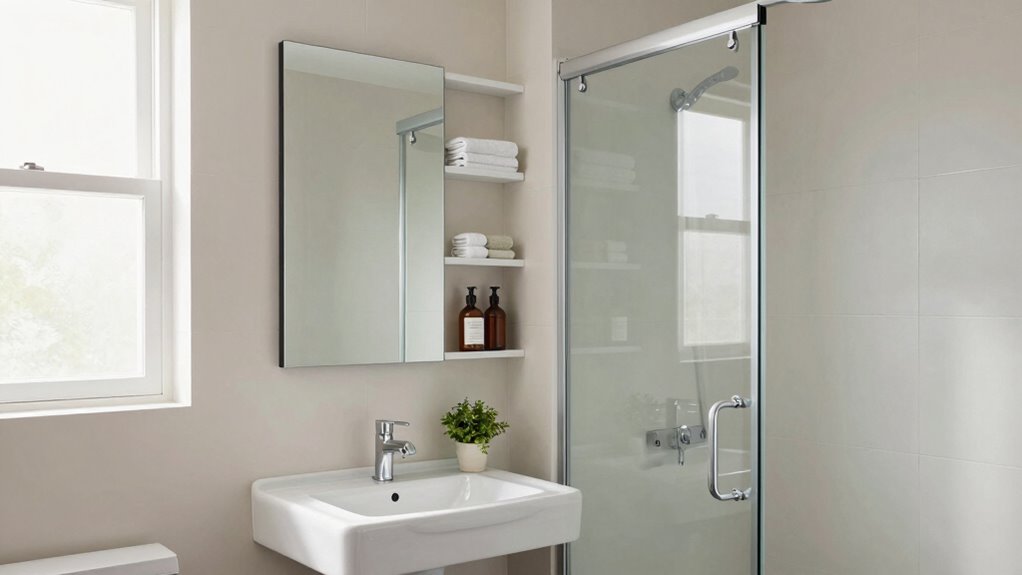 maximize small bathroom space