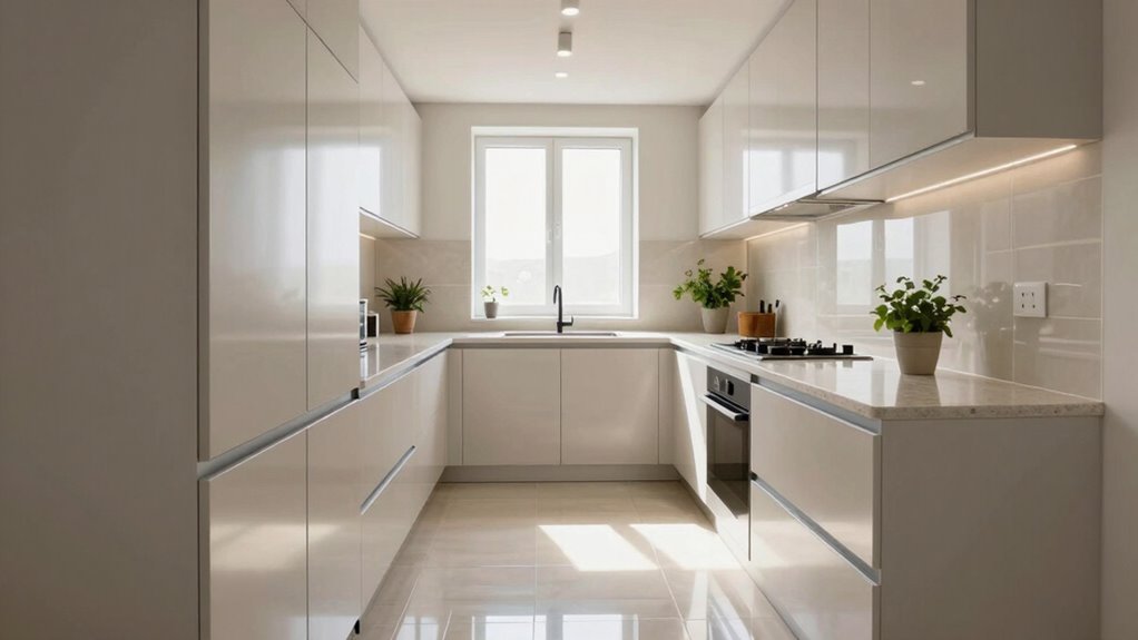 maximize space in galley kitchens
