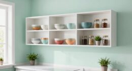 optimize storage with open shelves