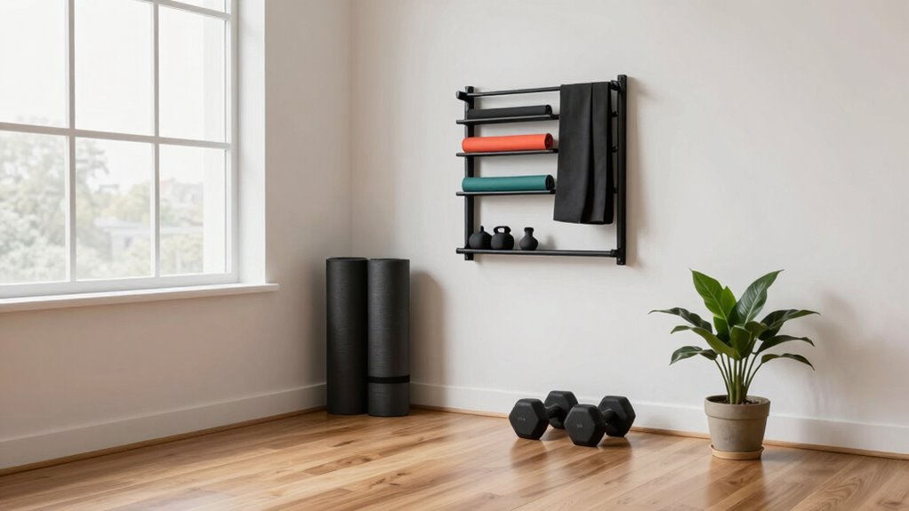 organized compact exercise area