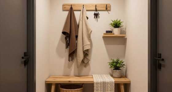 organized entryway drop zone