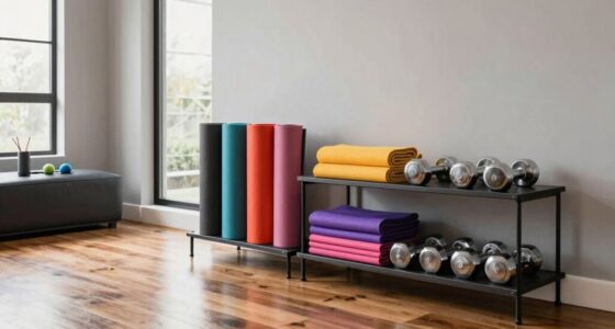 organized storage enhances workouts