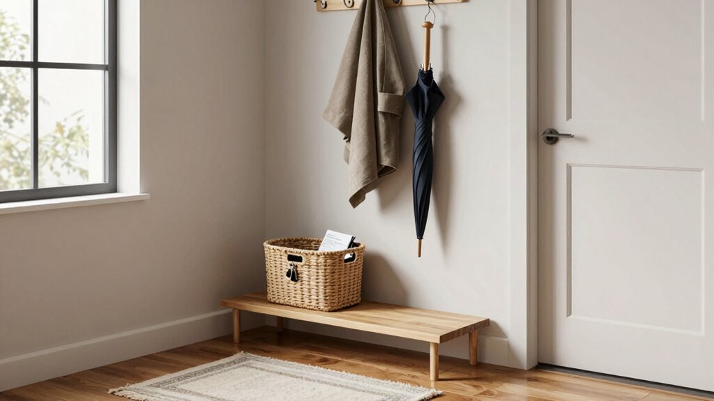 organized stylish entryway essentials