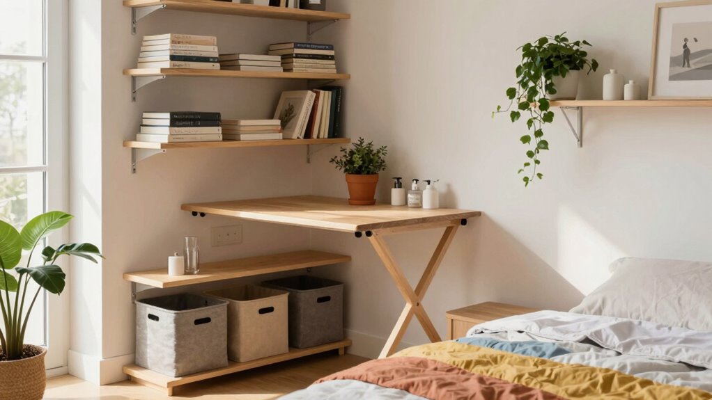 quick small apartment organization