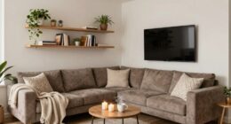 small apartment cozy setup