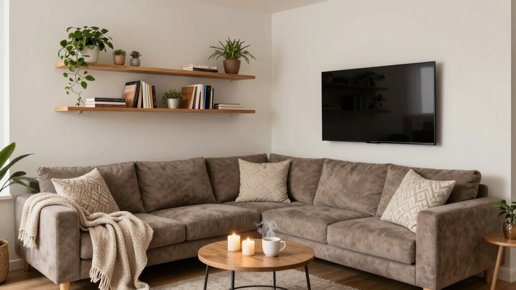 small apartment cozy setup