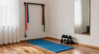 small apartment workout area