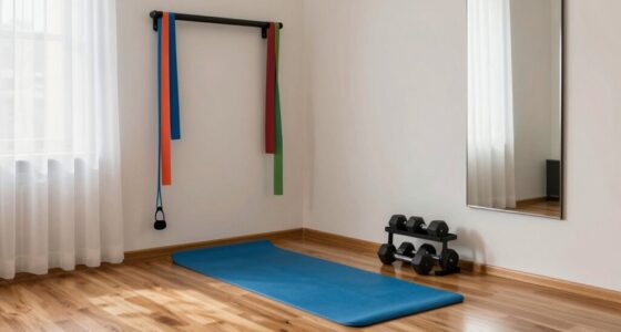 small apartment workout area