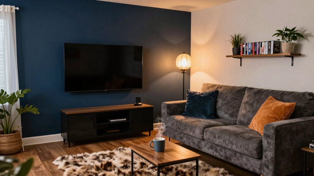 soundproofed cozy movie space