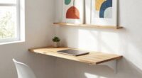 space saving wall desk