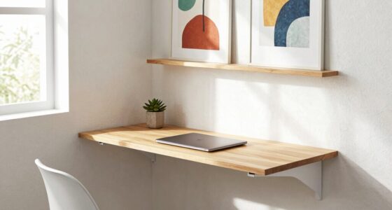 space saving wall desk