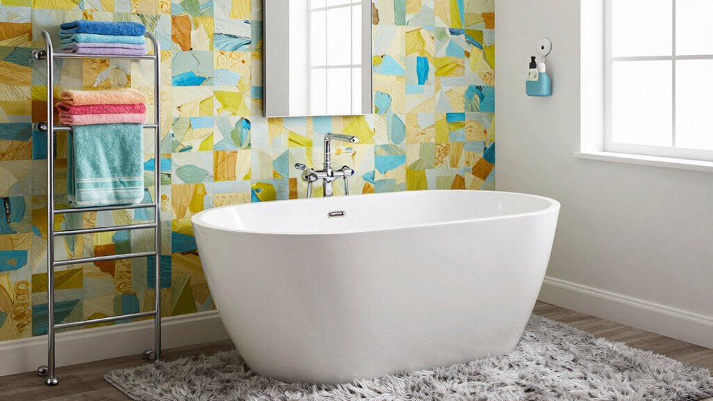 temporary rental bathroom decor ideas