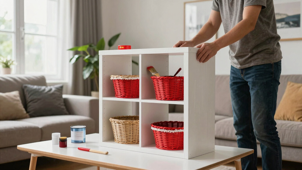 An IKEA KALLAX Got a $40 DIY Redo and Now It Looks Boutique