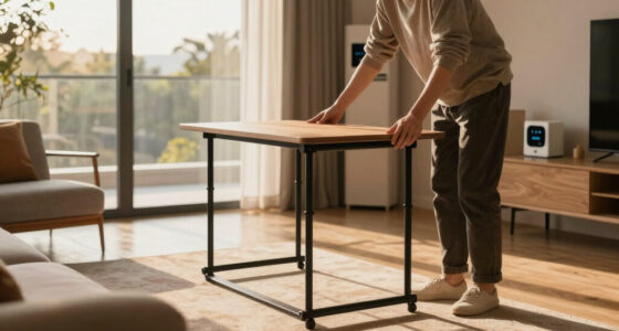 Dezeen Showroom New Releases newsletter includes scaffolding-like table