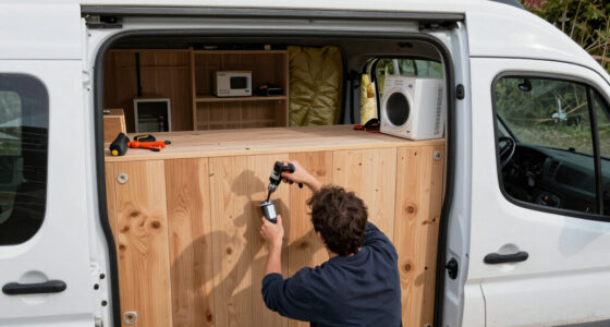He Turned an Old Cargo Van into a 2-Story Tiny House!
