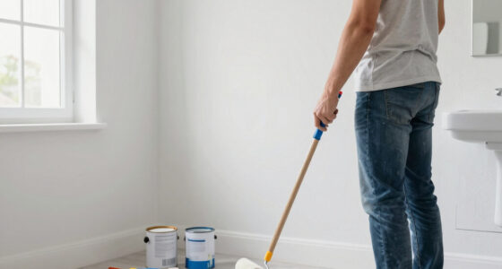 Her Paint DIY Completely Redid the Unfunctional Bathroom — It Looks Like Wallpaper