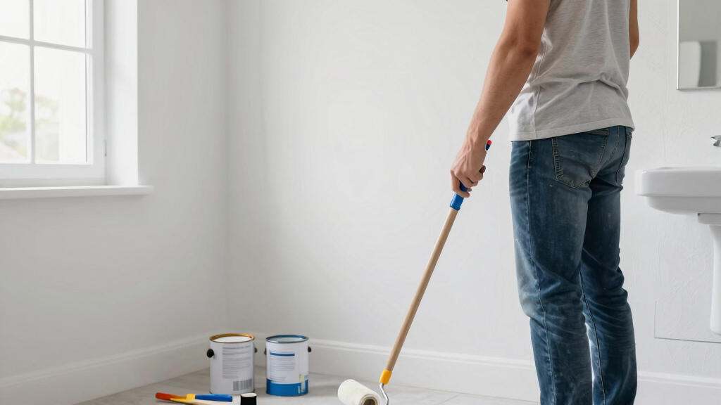 Her Paint DIY Completely Redid the Unfunctional Bathroom — It Looks Like Wallpaper