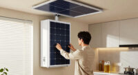 Home cooling panel based on PV and waste cooking oil