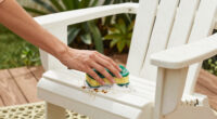 How the clean plastic adirondack chairs with “mold”?
