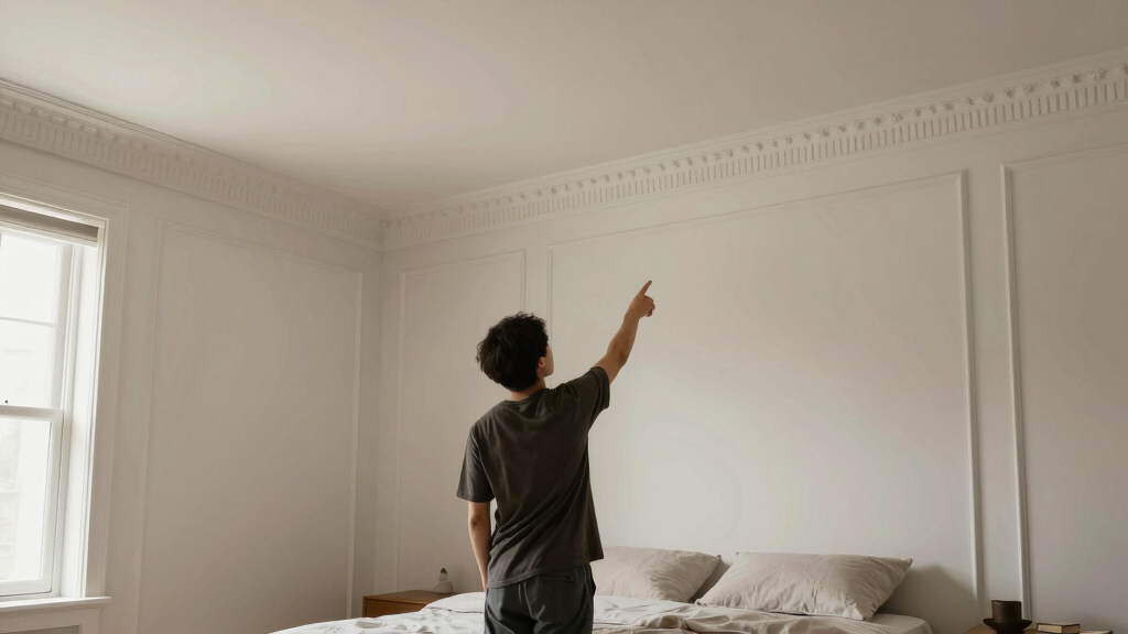 Picture Rail Molding Made Their 140-Square-Foot Bedroom Feel Taller