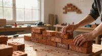 students turn reclaimed bricks into walls that can be assembled, dismantled, and rebuilt