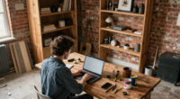 This DIYer Transformed a Crumbling 1940s Shed Into a Dream Home Office