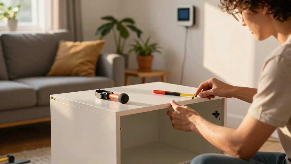 This Small Home Didn’t Have Room for an Office — An IKEA Cabinet Solved That