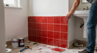 A Dingy Bathroom Gets A Bright, Farmhouse Redo In 5 Days For Only $800