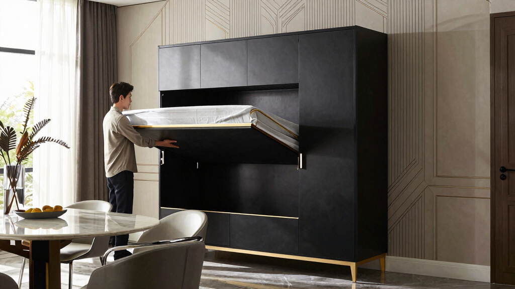 A Murphy Bed Turned a Dining Room Into an Art Deco Multi-Functional Space