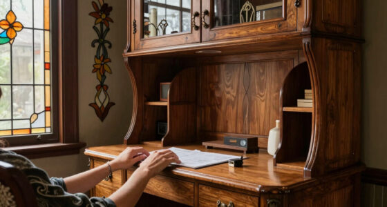 An Interior Designer’s Art Nouveau Home Office Has So Much Clever Storage
