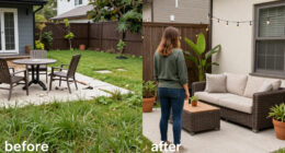 Before And After: A Sad Backyard Becomes An Outdoor Living Room
