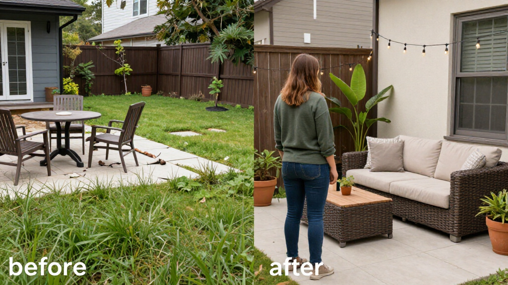 Before And After: A Sad Backyard Becomes An Outdoor Living Room