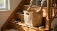 I’m Convinced This $9 IKEA Storage Basket Will Fix My Stairway Clutter