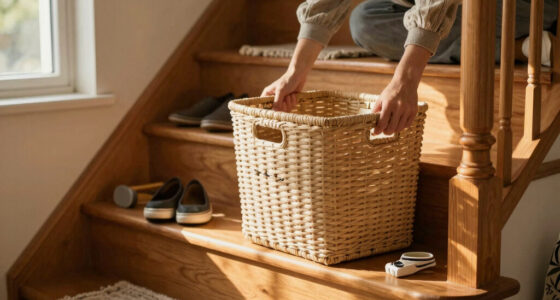 I’m Convinced This $9 IKEA Storage Basket Will Fix My Stairway Clutter