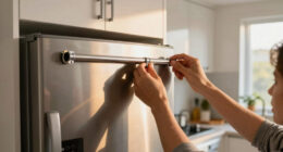 I’m Putting Curtain Rods On My Fridge For Smart, Instant Storage