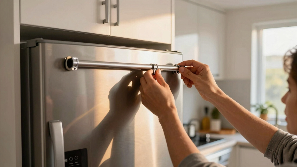 I’m Putting Curtain Rods On My Fridge For Smart, Instant Storage