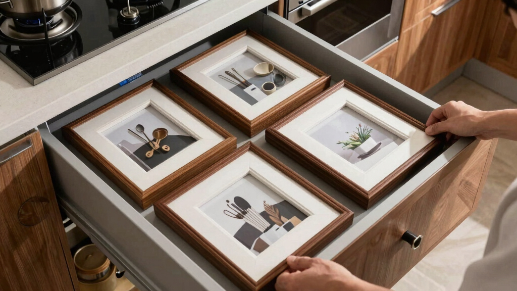I Put 4 Picture Frames In My Kitchen Drawer, And It Was The Smartest Storage Hack