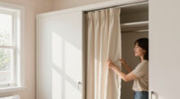 I Ditched My Closet Doors For $60 Pleated Curtains (See Why!)
