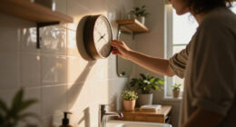 I Moved A Clock To My Bathroom, And It Changed My Morning Routine Forever