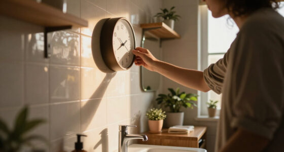 I Moved A Clock To My Bathroom, And It Changed My Morning Routine Forever