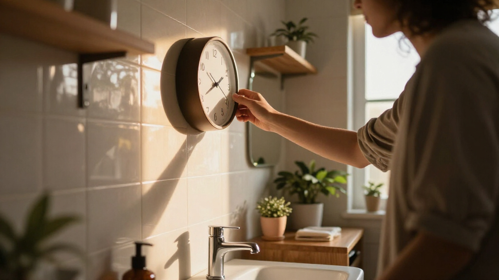 I Moved A Clock To My Bathroom, And It Changed My Morning Routine Forever