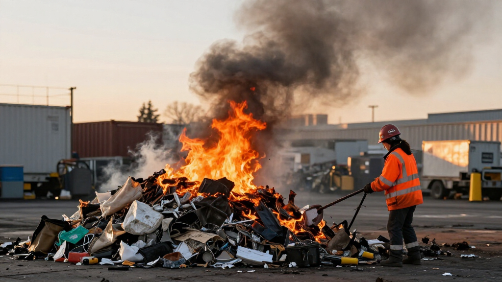 Large Garbage Fire Erupts At South Seattle Transfer Station - KOMO