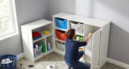 A Laundry Room Was An Eyesore Until IKEA Cabinets Gave It An Organized Redo