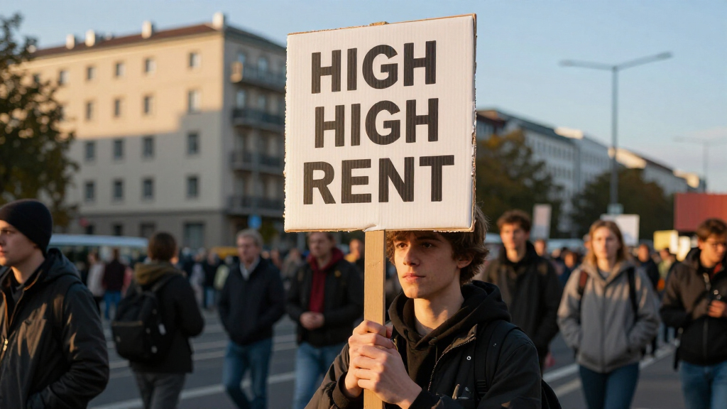 Protest Against High Rents Ahead Of Berlin Election
