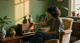 They Turned Their Beige 1900S Parlor Into A Bold, Green “Analog Room”
