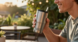 YETI Rambler 20 Oz Stainless Steel Vacuum Insulated Tumbler w/MagSlider Lid