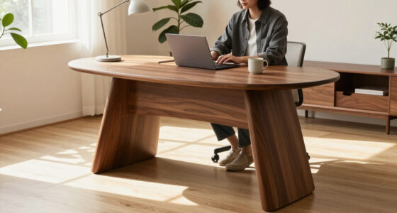 Don't Put Your Desk Against The Wall — This 'Bean Desk' Is How The Design Crowd Is Making The Most Of Their Small-ish Spaces