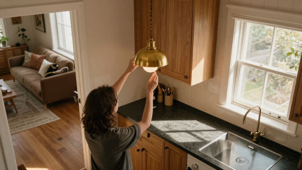 How I'm Taking Inspiration From Living Rooms For My Kitchen Lighting Upgrades This Autumn