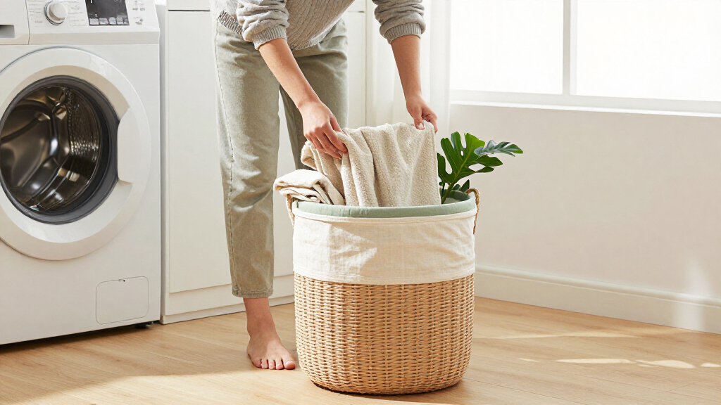 Next Has Dropped The Prettiest Laundry Hamper I've Ever Seen