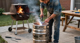 Not A Blackstone: He Builds A Portable Grill From A Beer Keg In An Impressive DIY